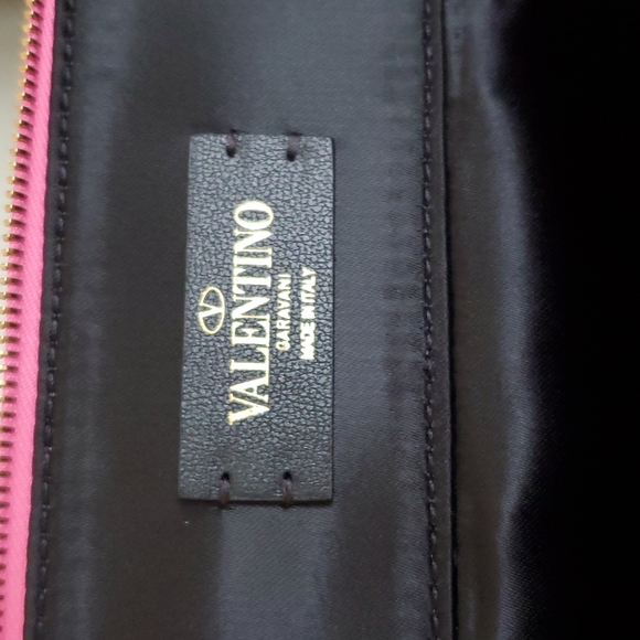 Brand New VALENTINO GARAVANI Vanity bag top handle -Rectangle zipper Vanity Case - Picture 8 of 10